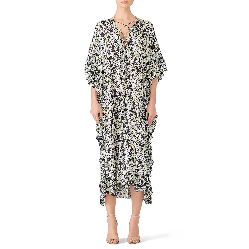 SEE BY CHLOÉ Ruffled floral-print chiffon
midi dress 44 NWT